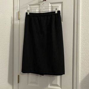 Briggs New York Black & White Pinstripe skirt.